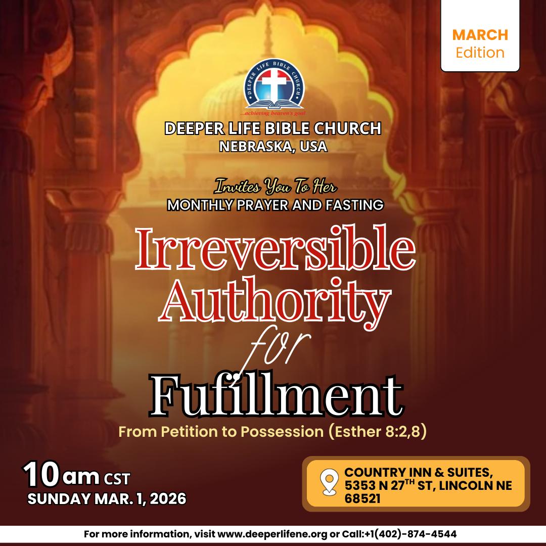 Monthly Prayers and Fasting Flyer